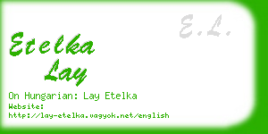 etelka lay business card